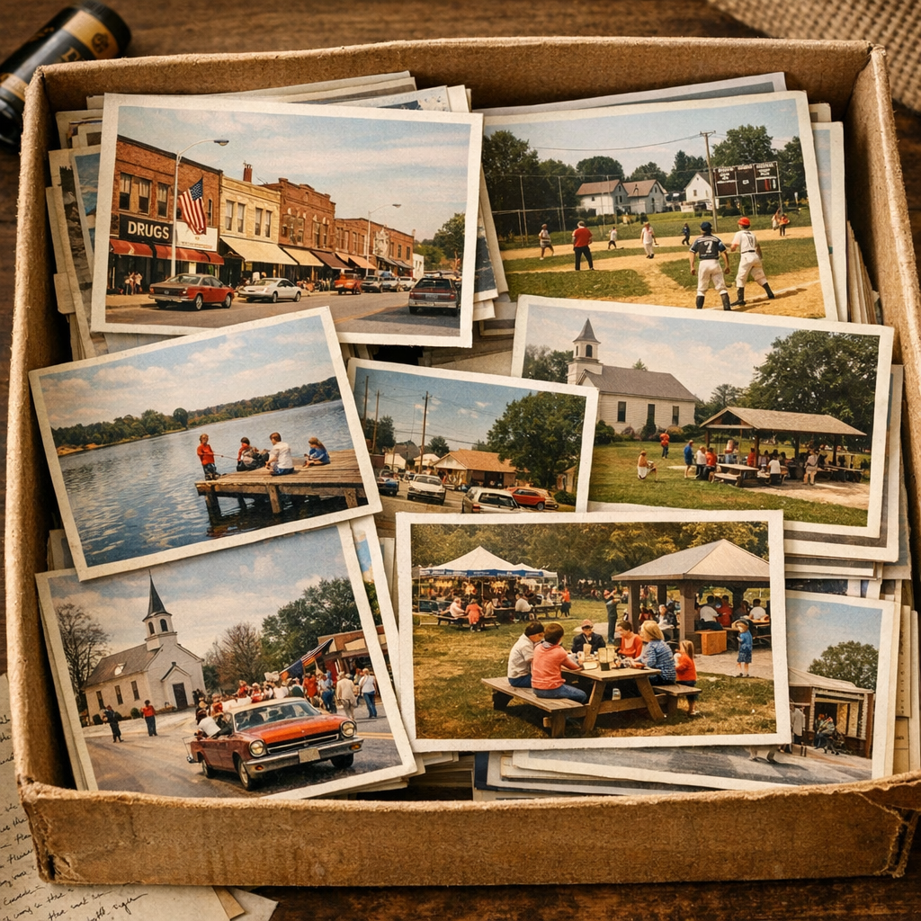 Box of retro photos